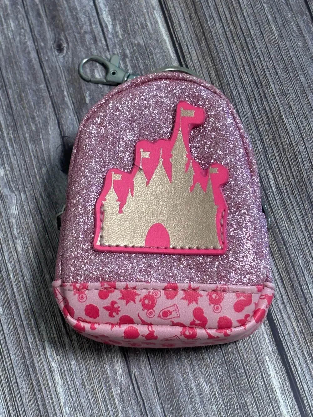 Disney Parks “Pink Princess Castle” Mini Backpack Coin Purse Keychain 2020